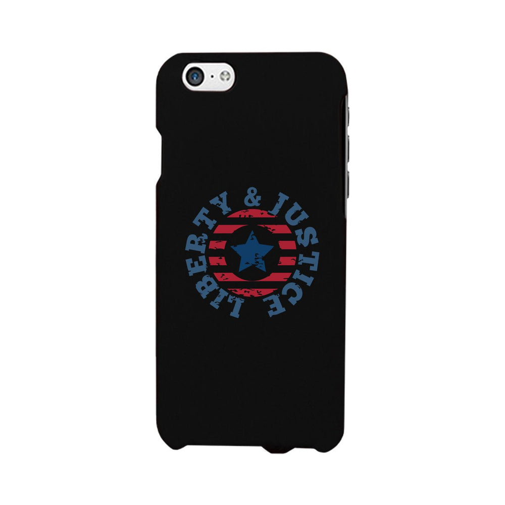 Liberty & Justice Black Phone Case