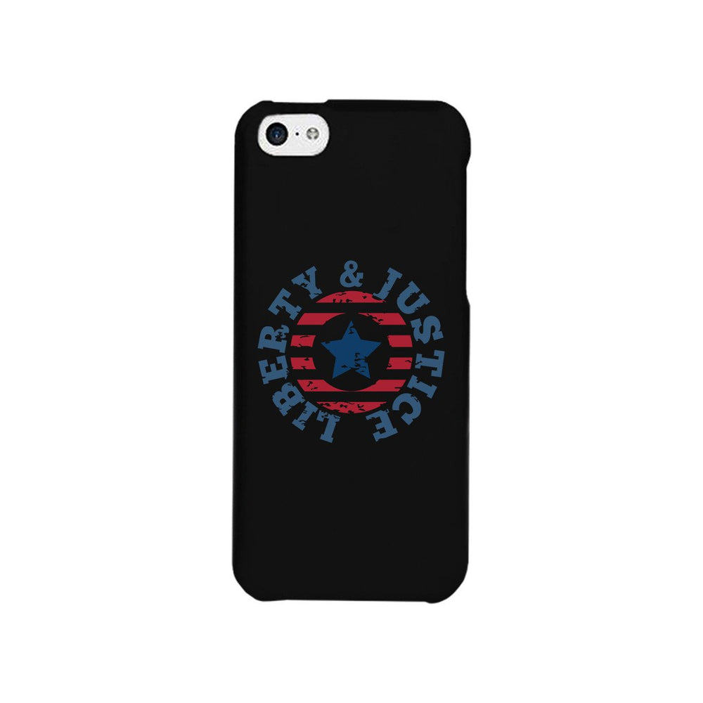 Liberty & Justice Black Phone Case