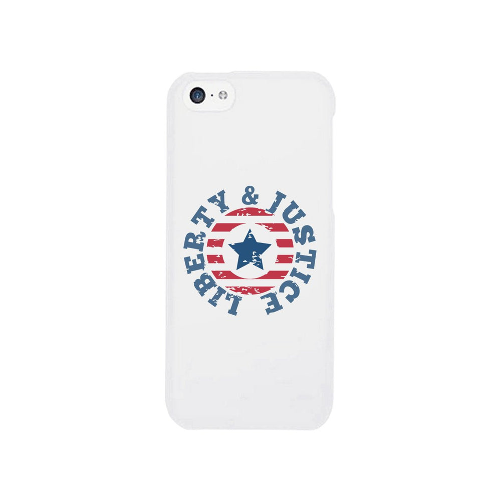Liberty & Justice White Phone Case