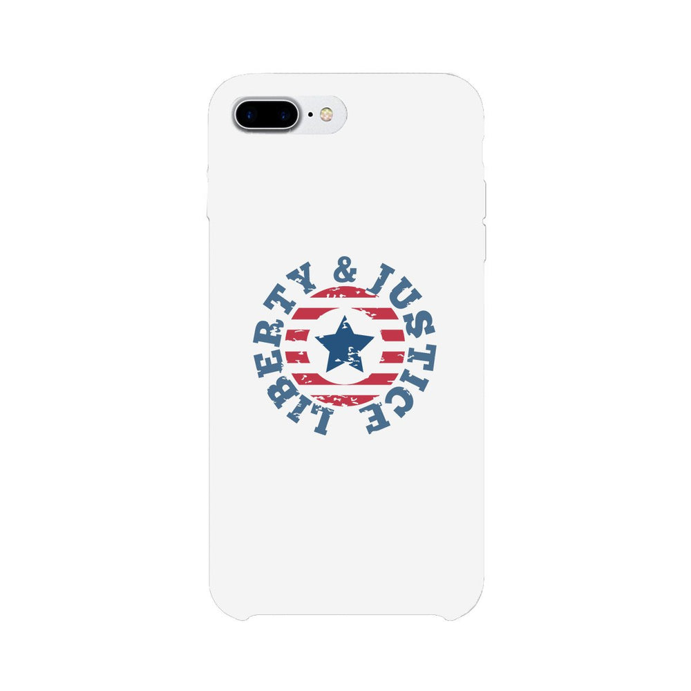 Liberty & Justice White Phone Case