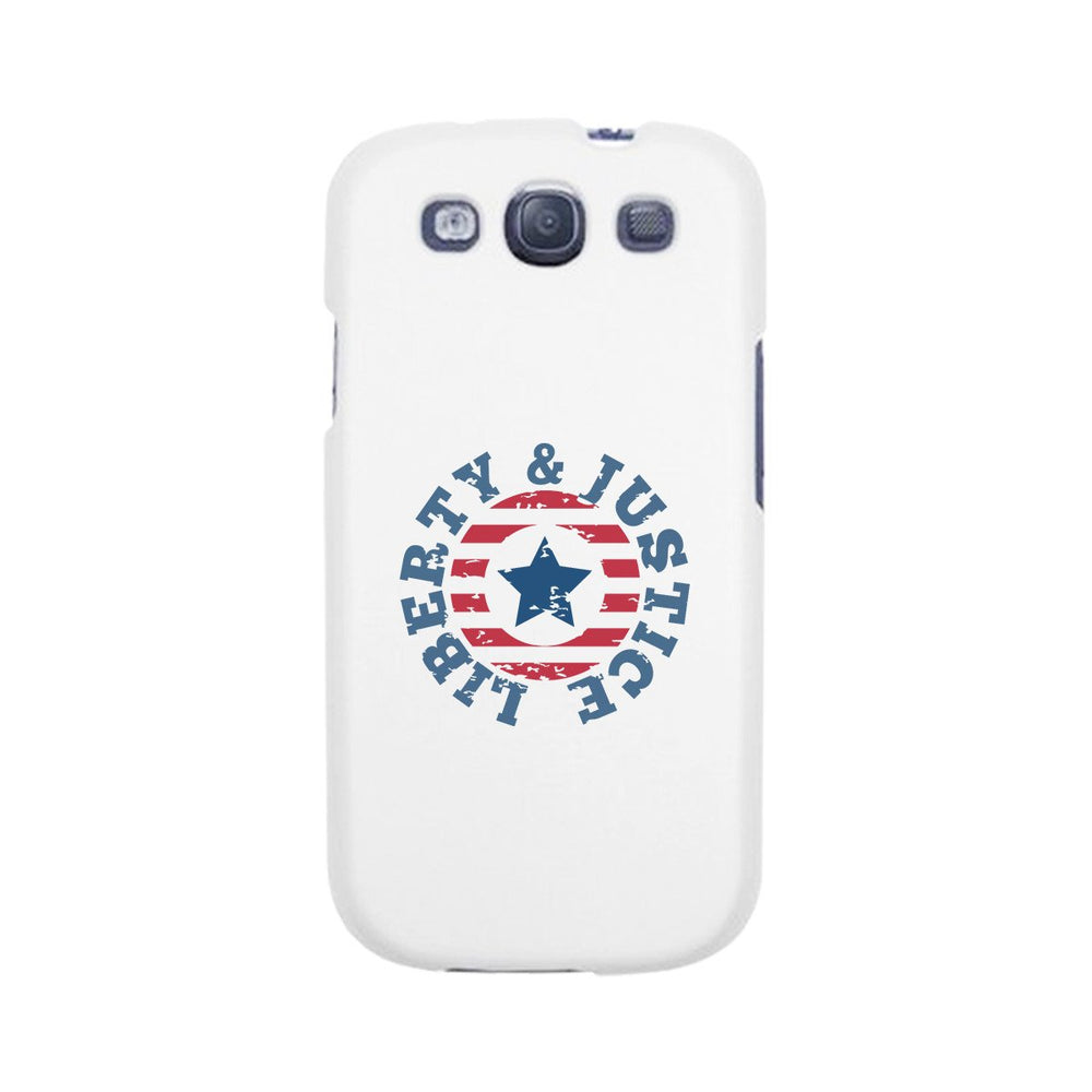 Liberty & Justice White Phone Case
