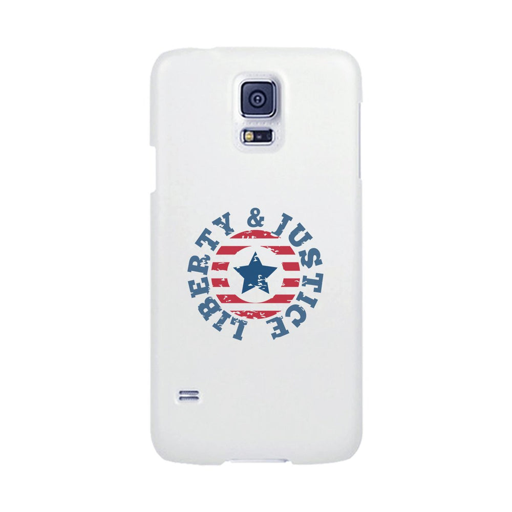 Liberty & Justice White Phone Case