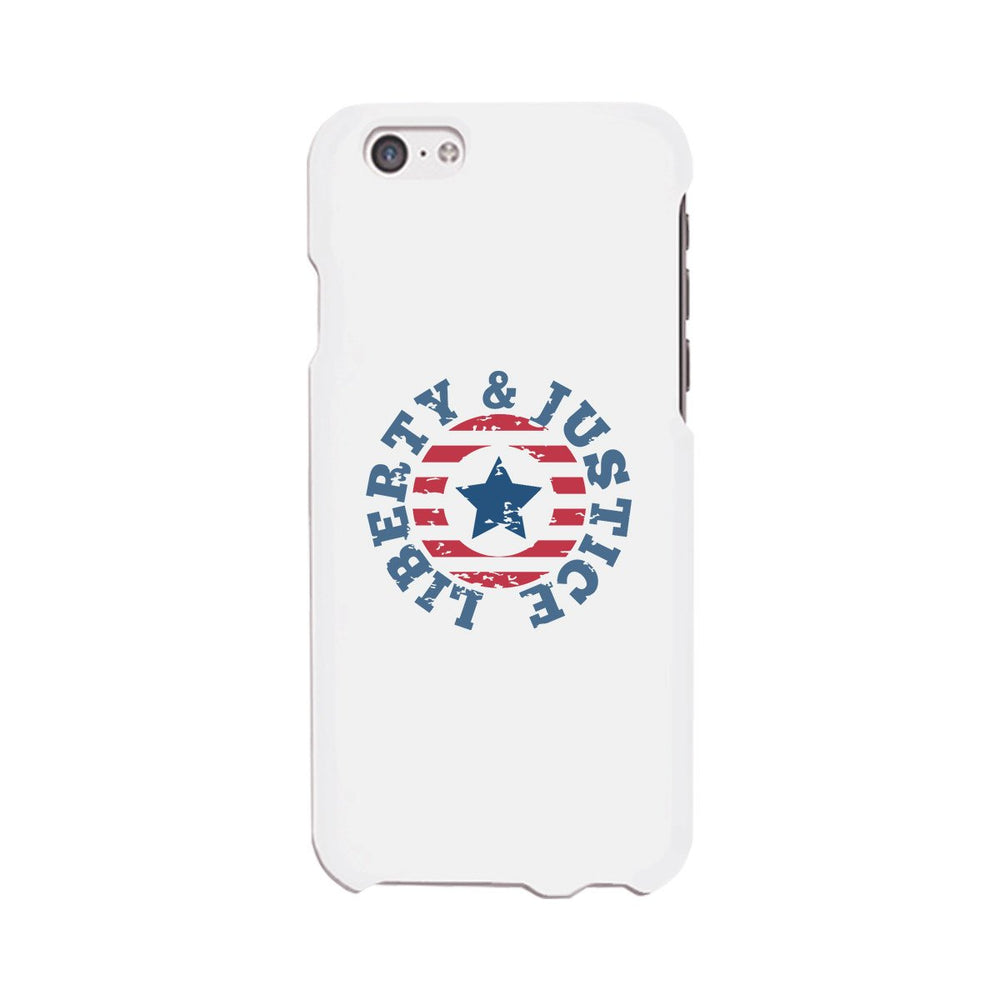 Liberty & Justice White Phone Case