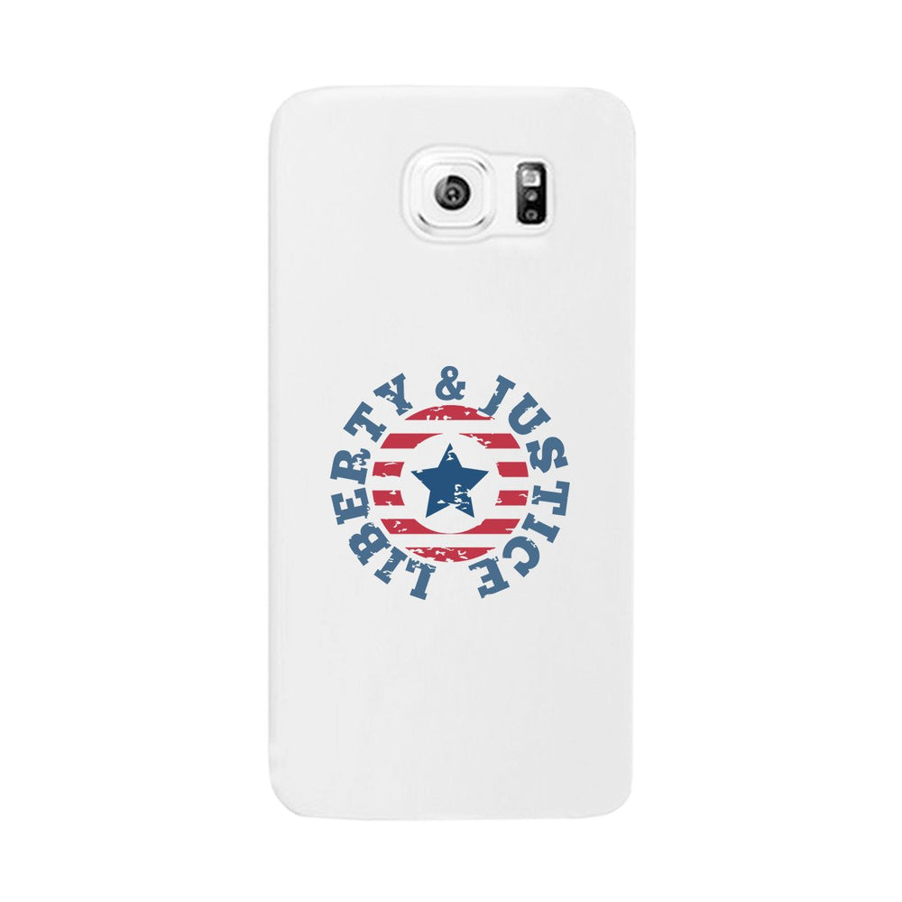 Liberty & Justice White Phone Case