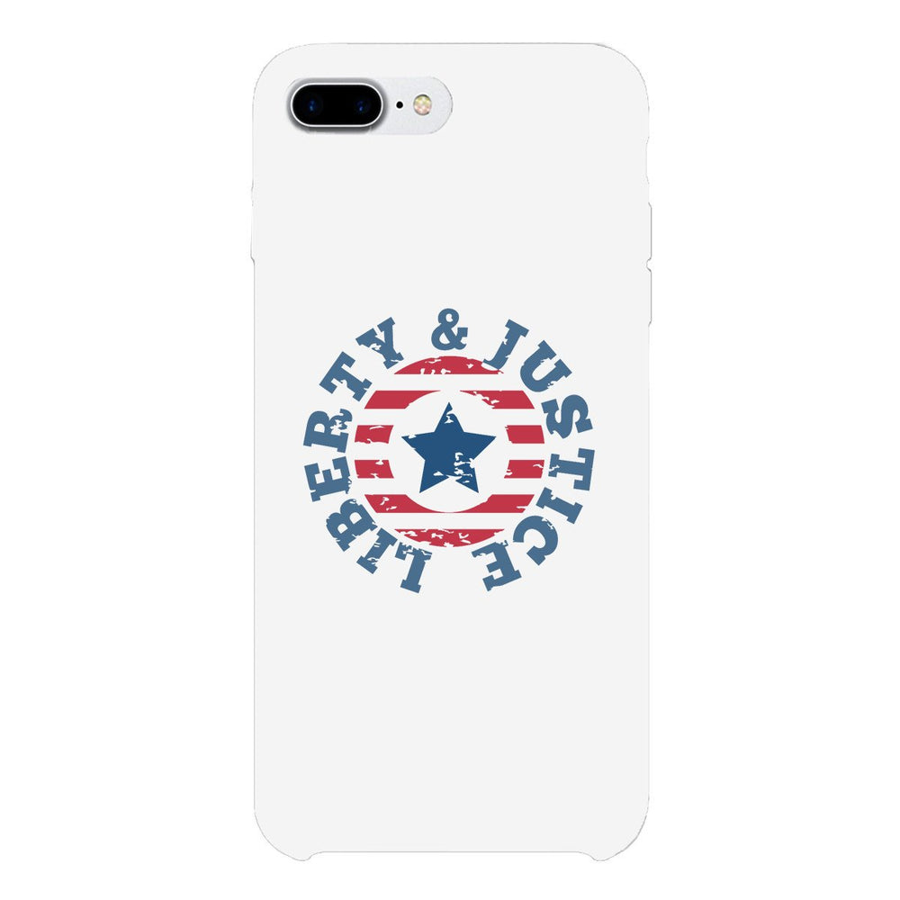 Liberty & Justice White Phone Case