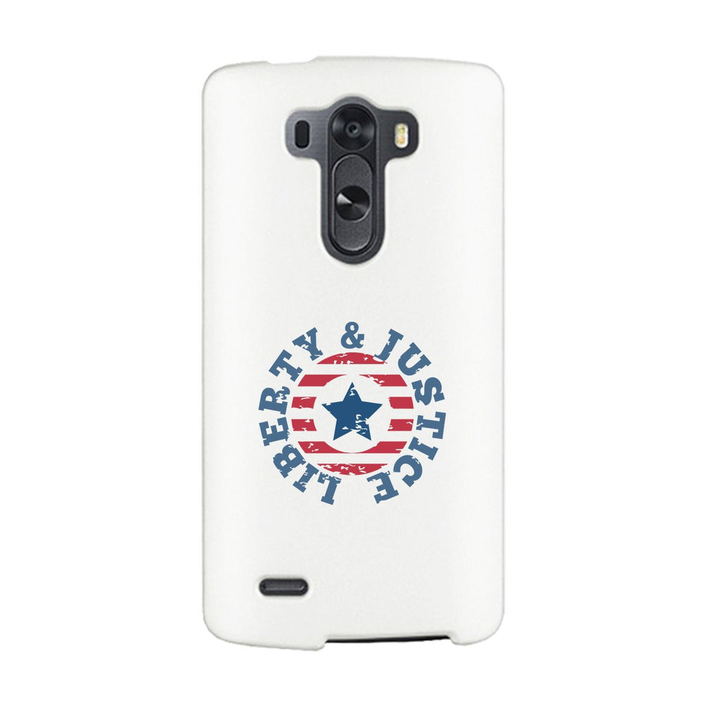 Liberty & Justice White Phone Case