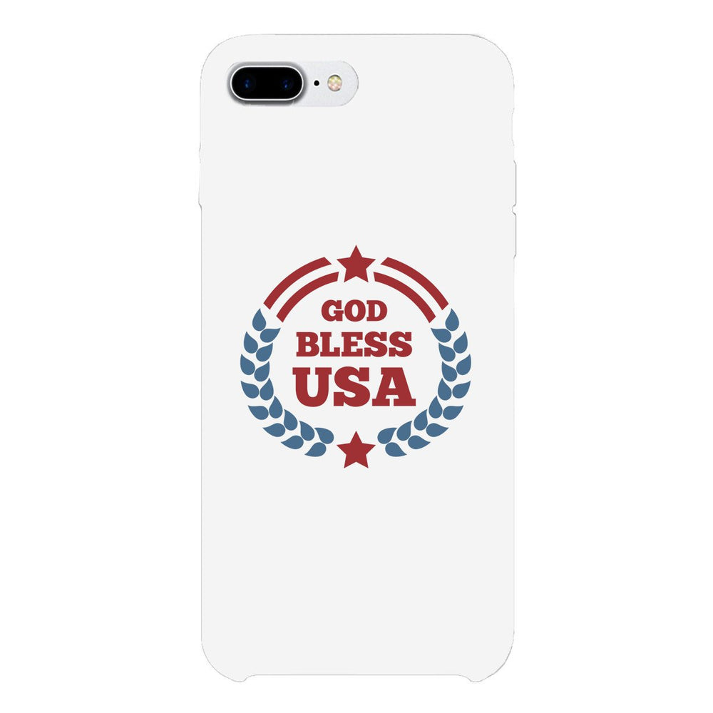 God Bless Usa White Phone Case