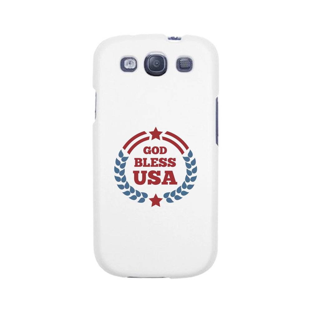 God Bless Usa White Phone Case