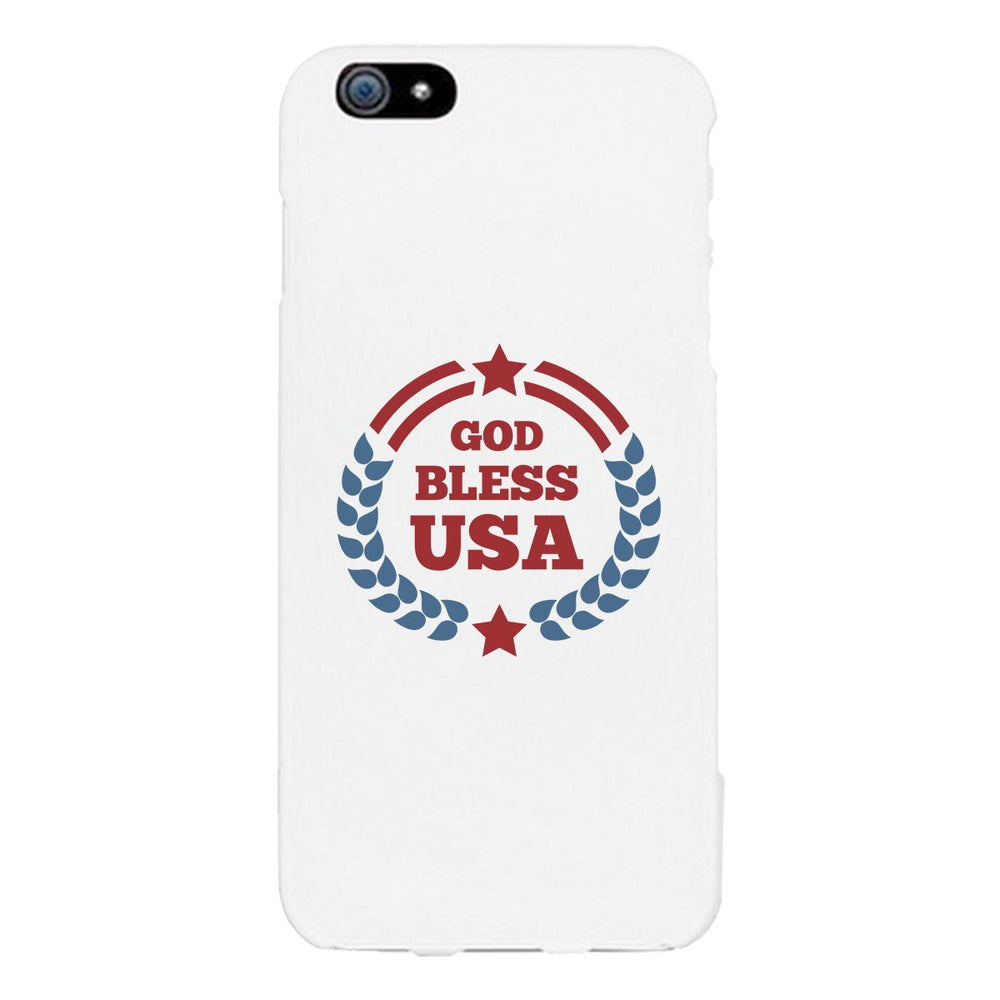 God Bless Usa White Phone Case