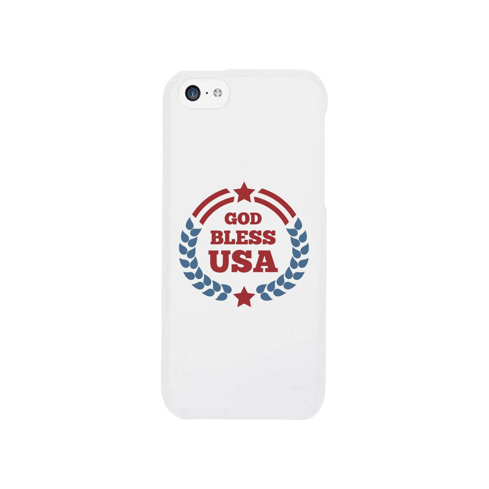 God Bless Usa White Phone Case