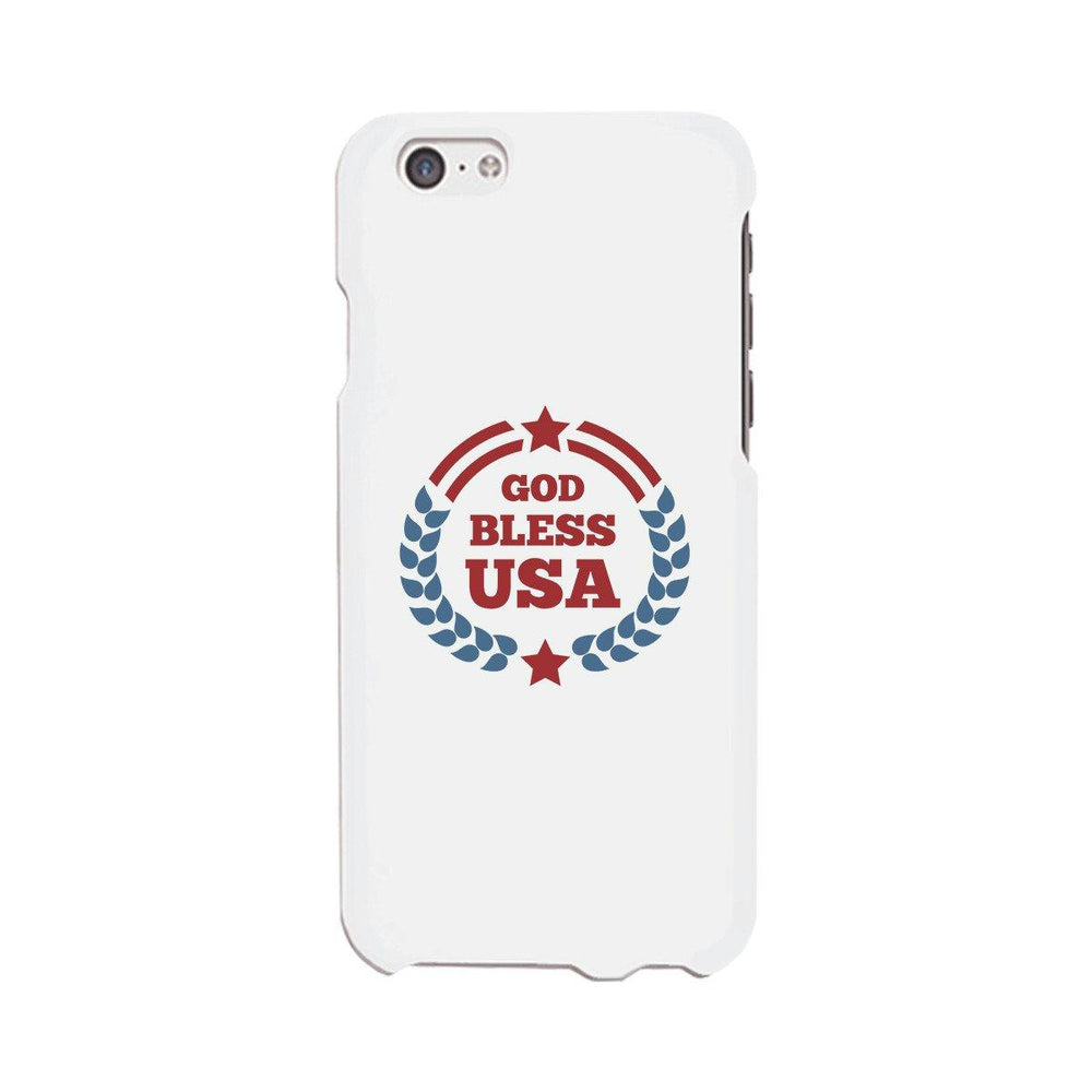 God Bless Usa White Phone Case