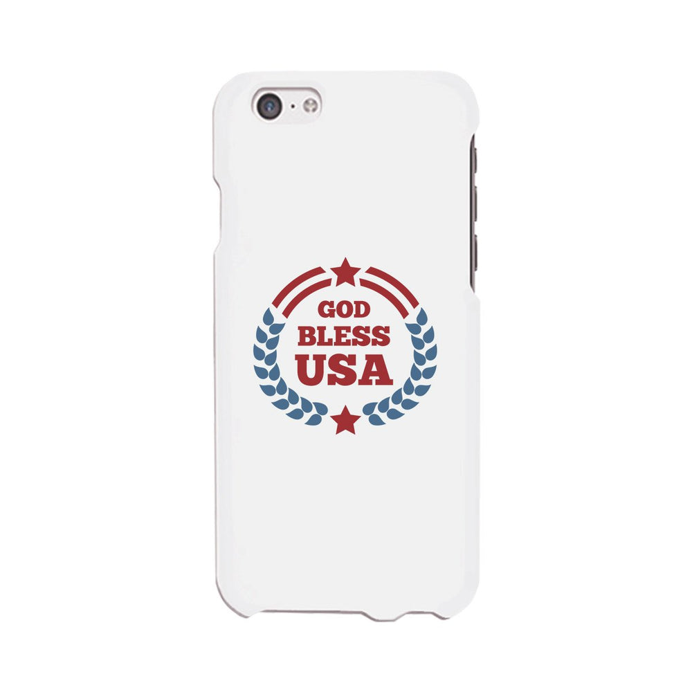 God Bless Usa White Phone Case