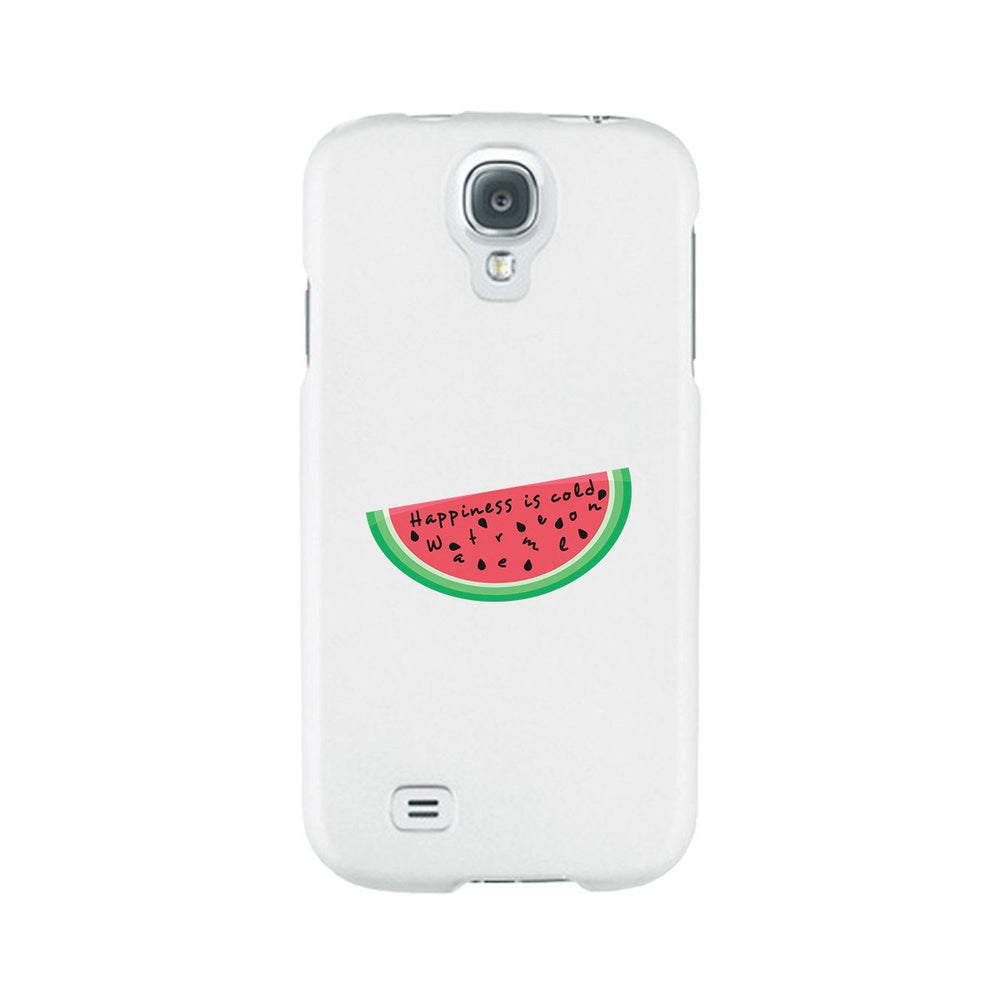 Happiness Is Cold Watermelon White Phone Case