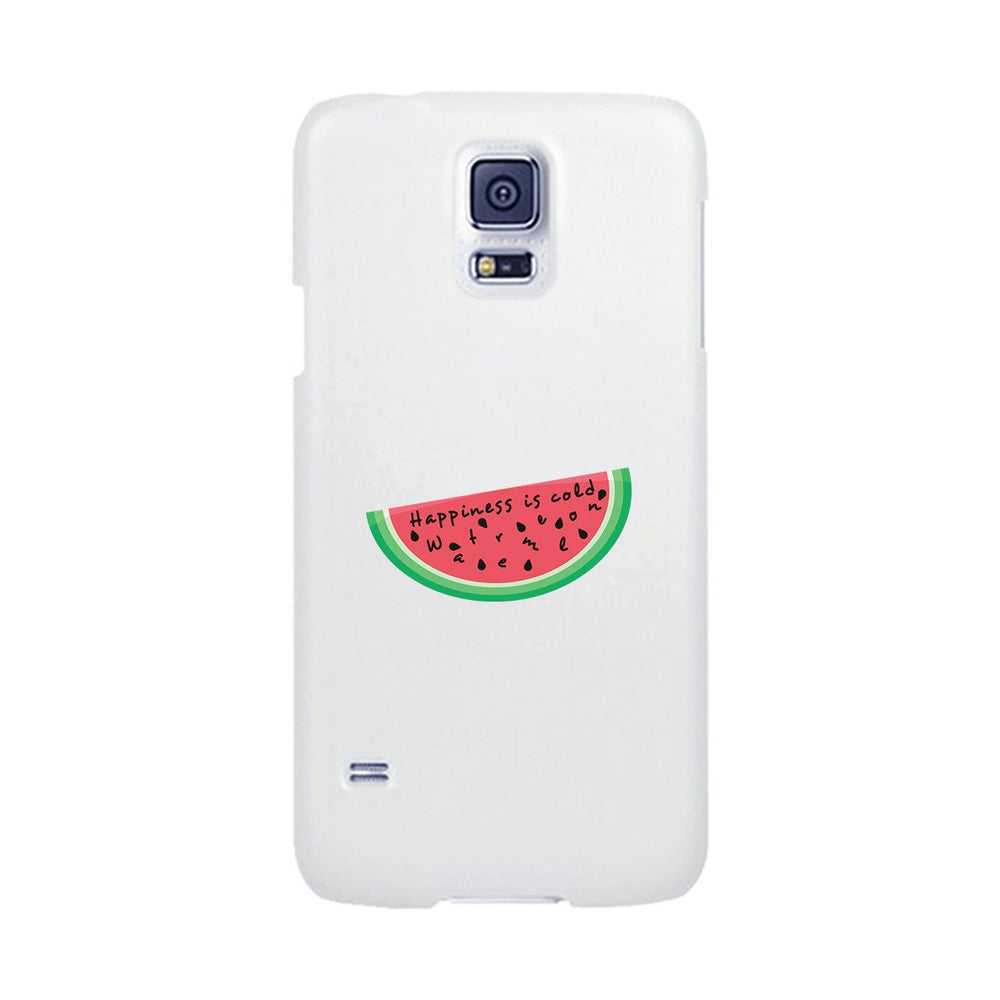 Happiness Is Cold Watermelon White Phone Case