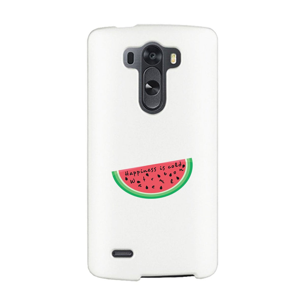 Happiness Is Cold Watermelon White Phone Case