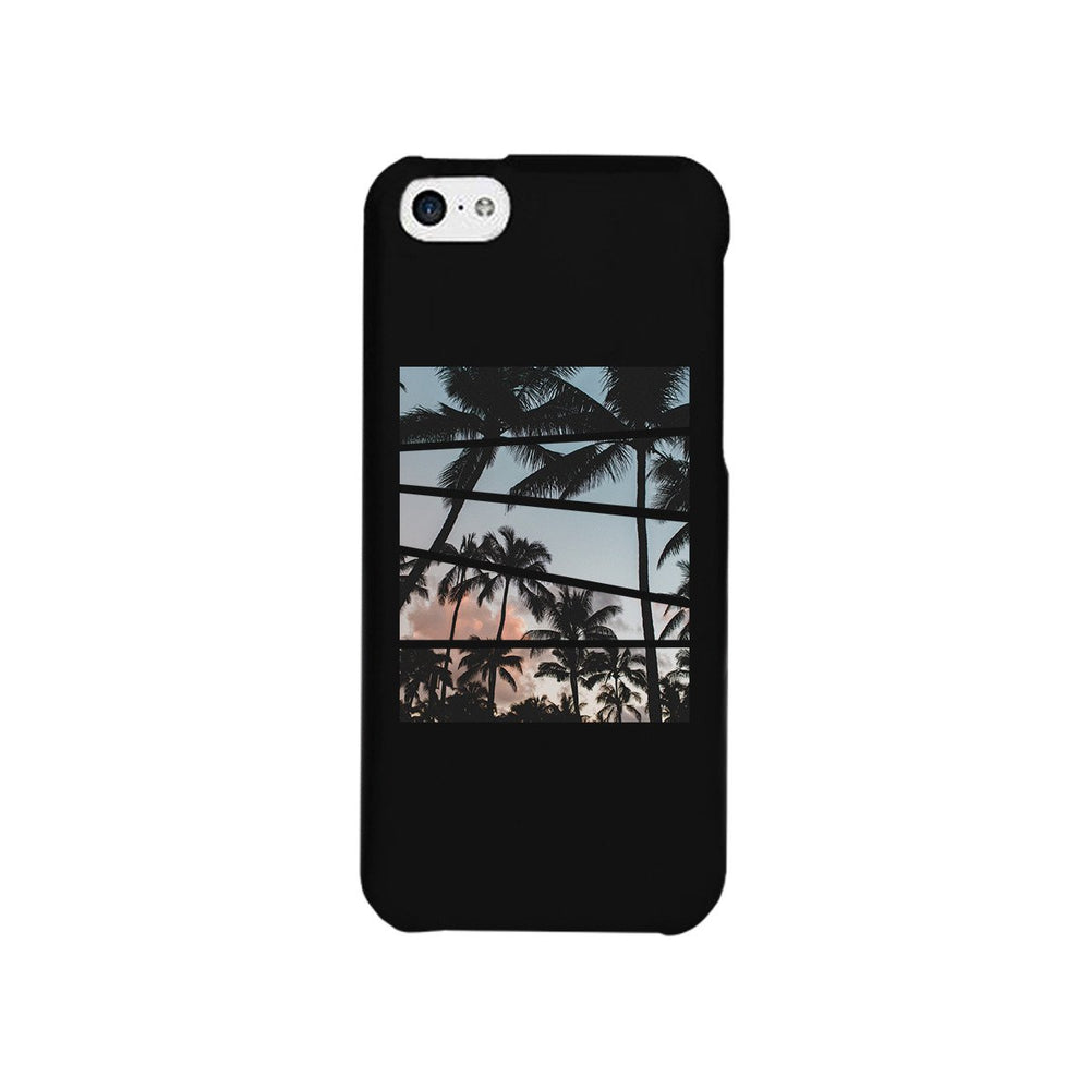 Palm Trees Split Black Phone Case