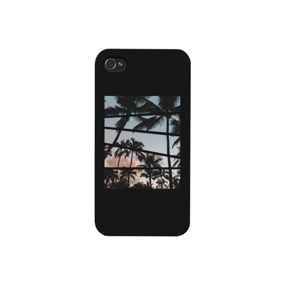 Palm Trees Split Black Phone Case