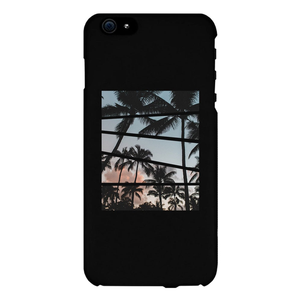 Palm Trees Split Black Phone Case