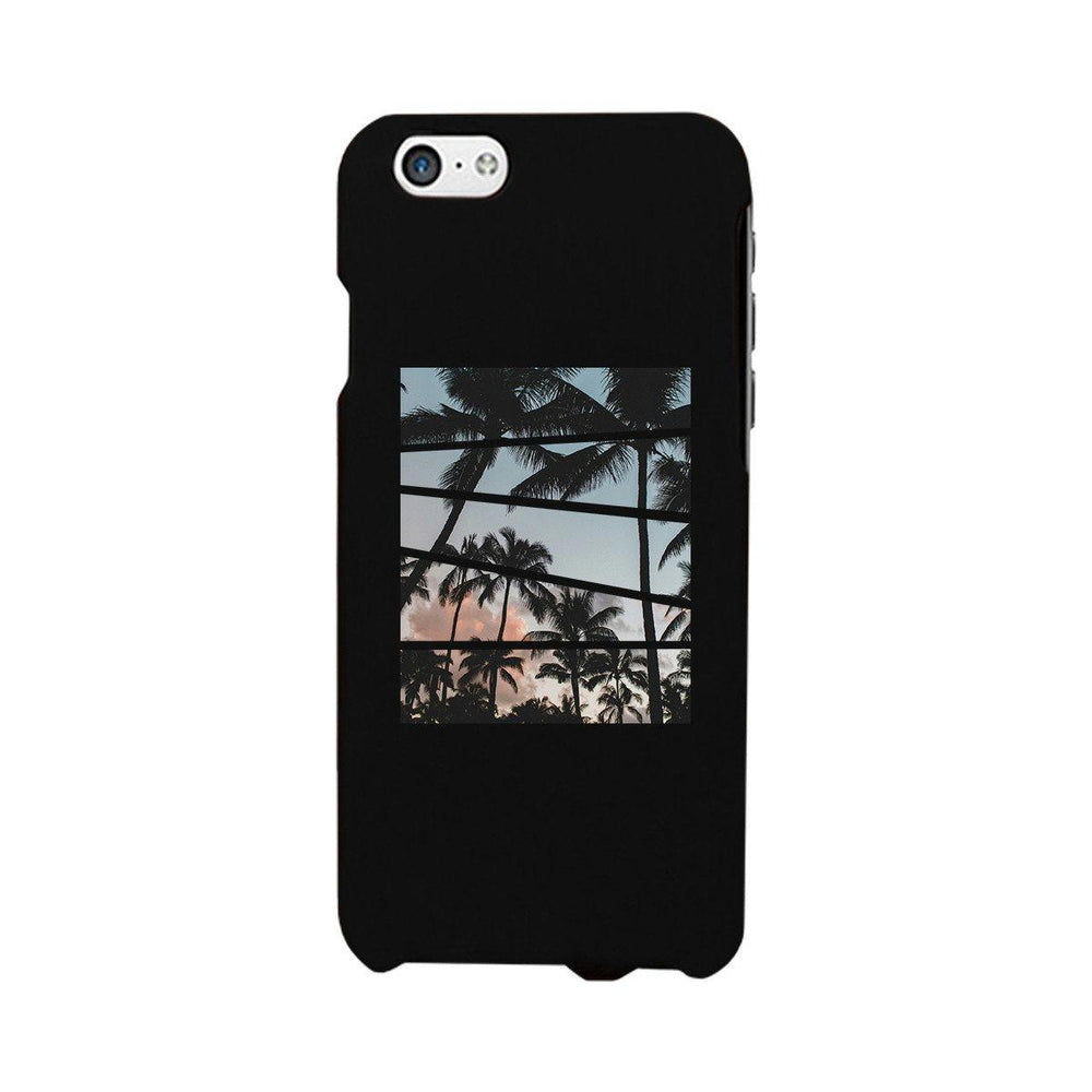 Palm Trees Split Black Phone Case
