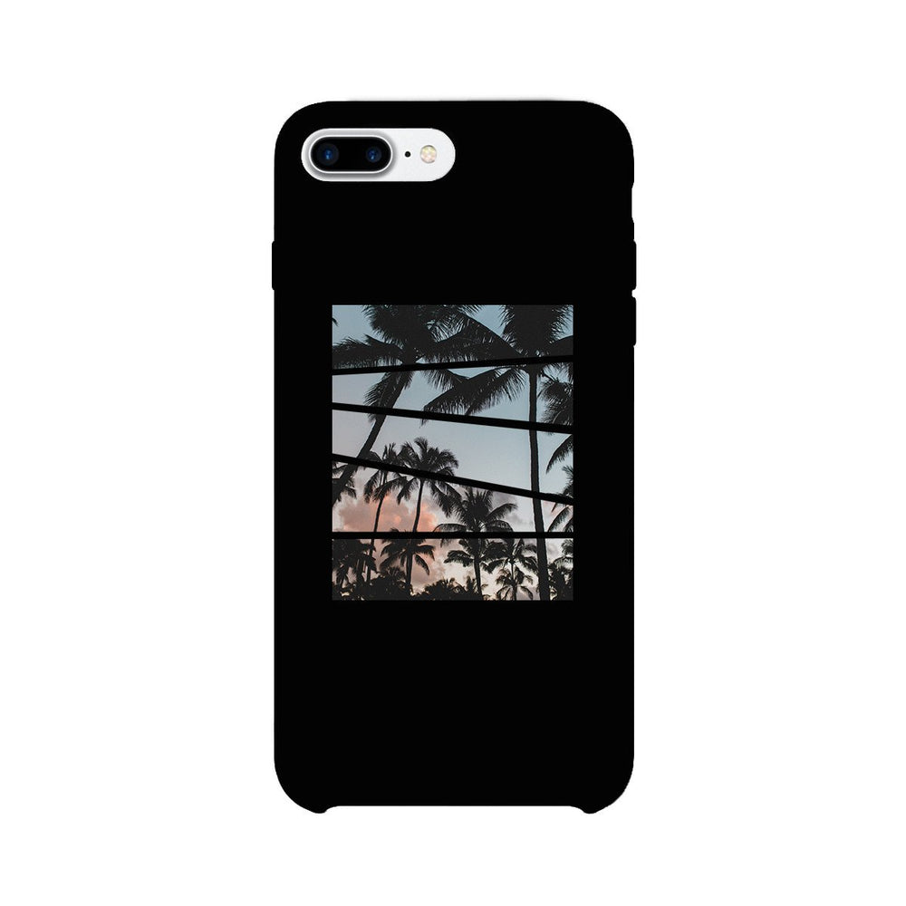 Palm Trees Split Black Phone Case