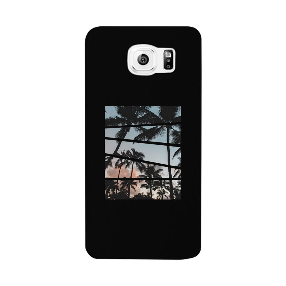 Palm Trees Split Black Phone Case