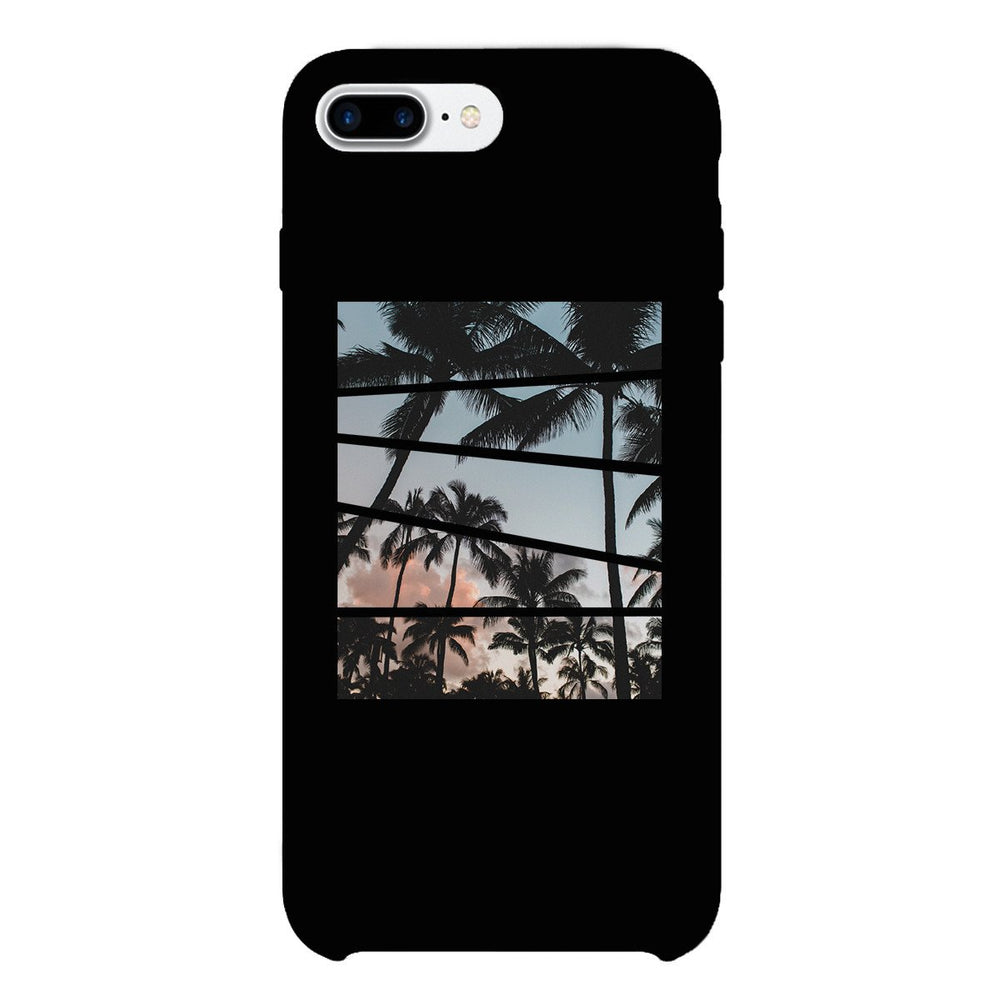 Palm Trees Split Black Phone Case