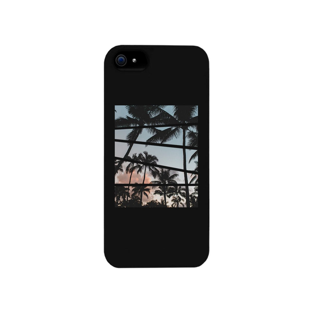 Palm Trees Split Black Phone Case