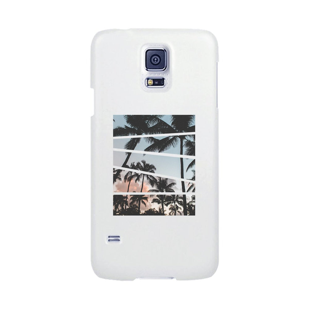 Palm Trees Split White Phone Case