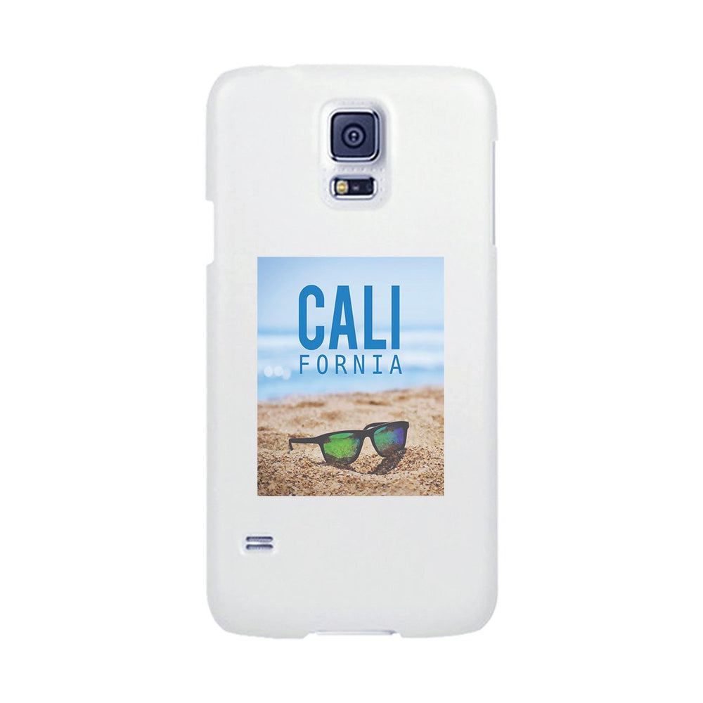 California Beach Sunglass White Phone Case
