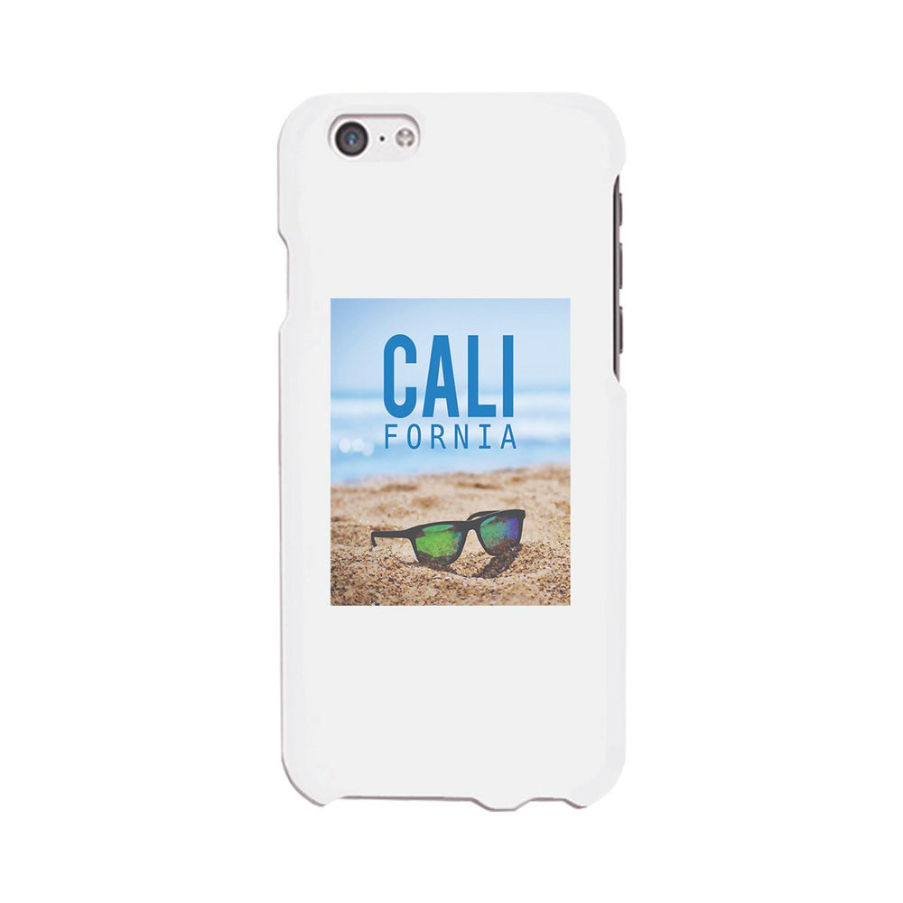 California Beach Sunglass White Phone Case