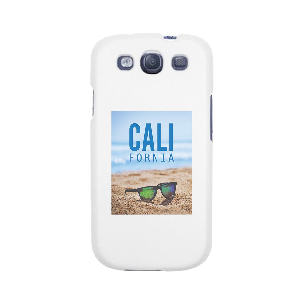 California Beach Sunglass White Phone Case
