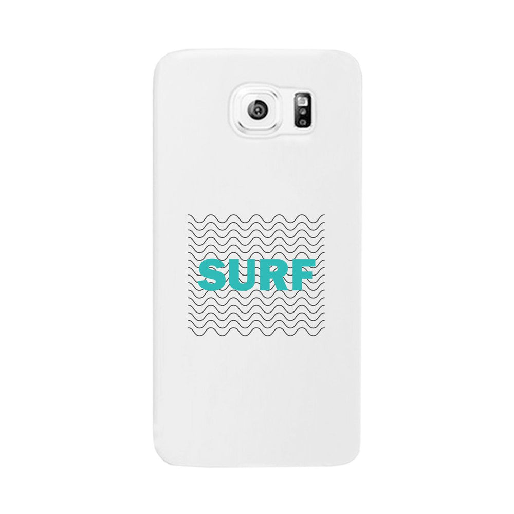 Surf Waves White Phone Case