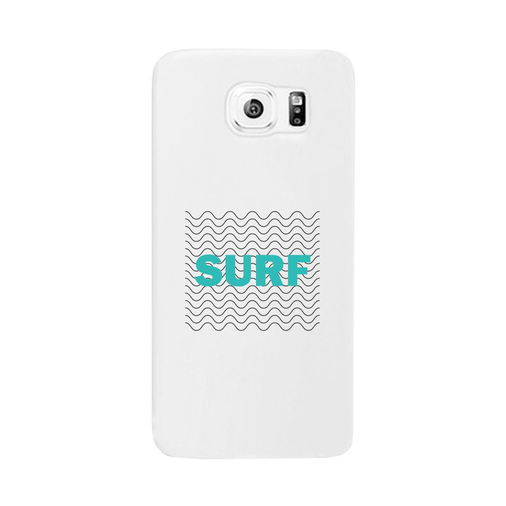 Surf Waves White Phone Case