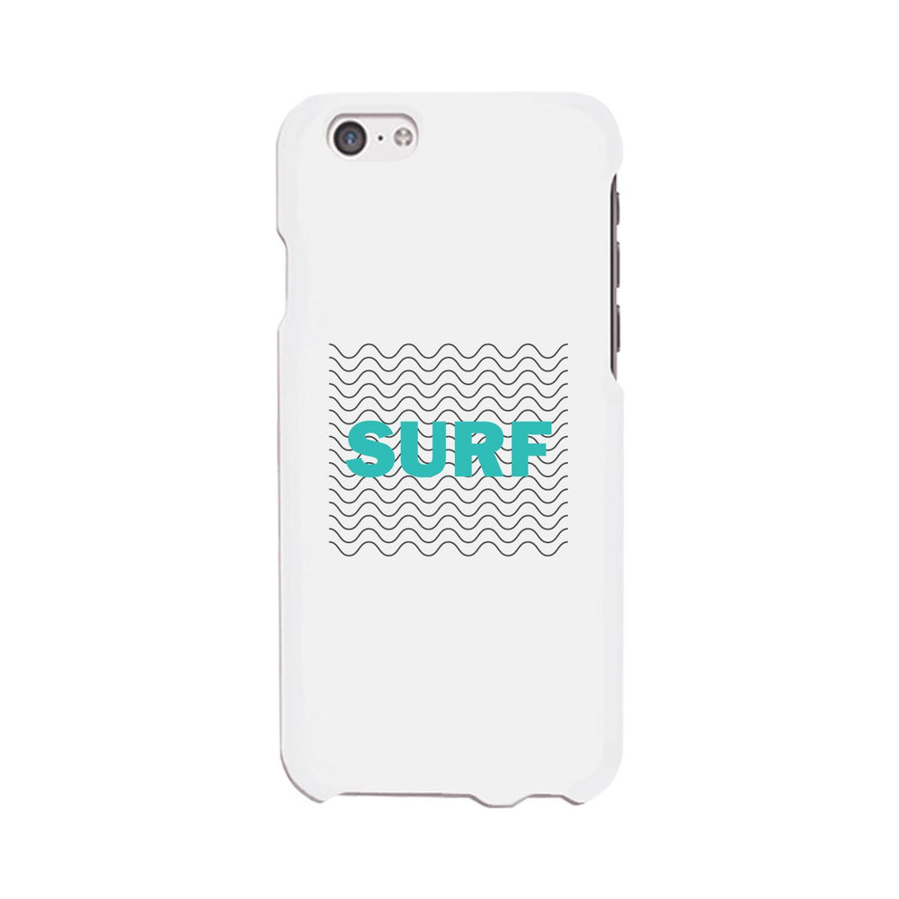 Surf Waves White Phone Case