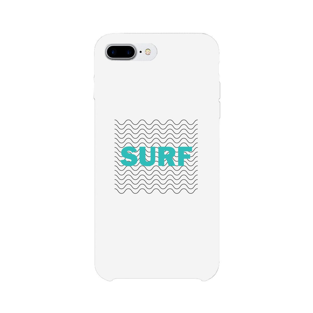 Surf Waves White Phone Case