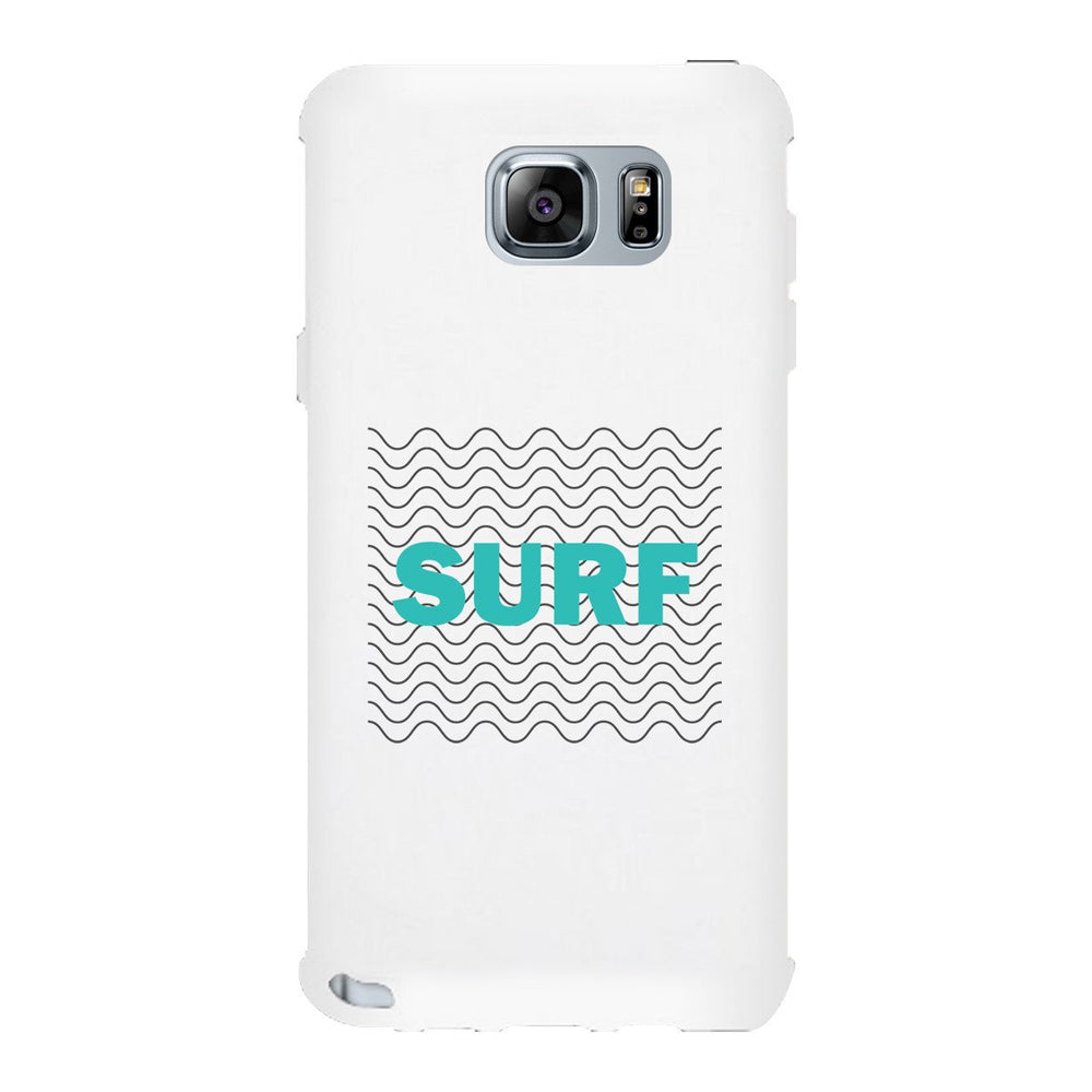 Surf Waves White Phone Case