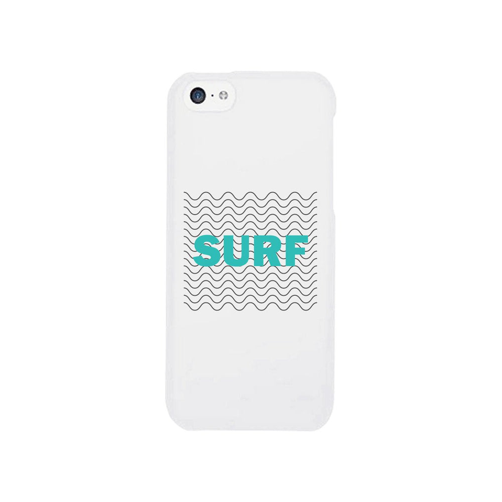Surf Waves White Phone Case