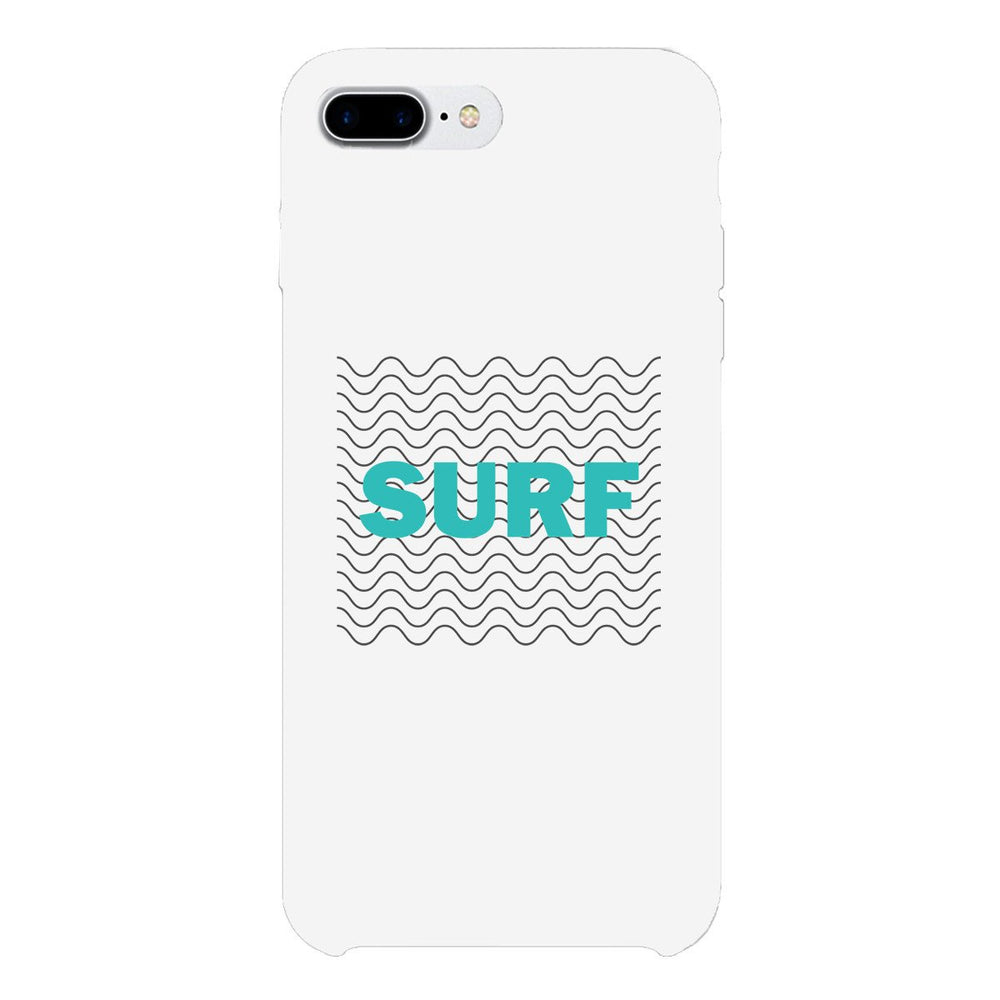 Surf Waves White Phone Case
