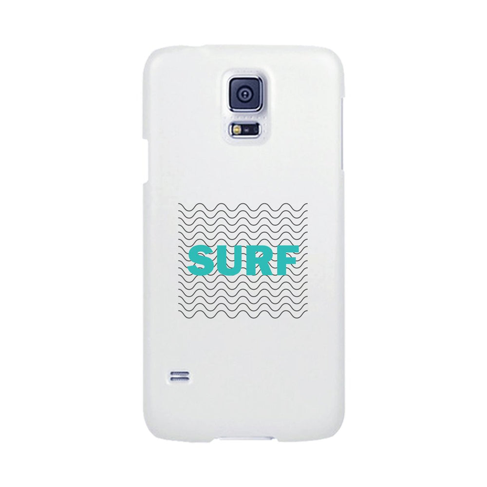 Surf Waves White Phone Case
