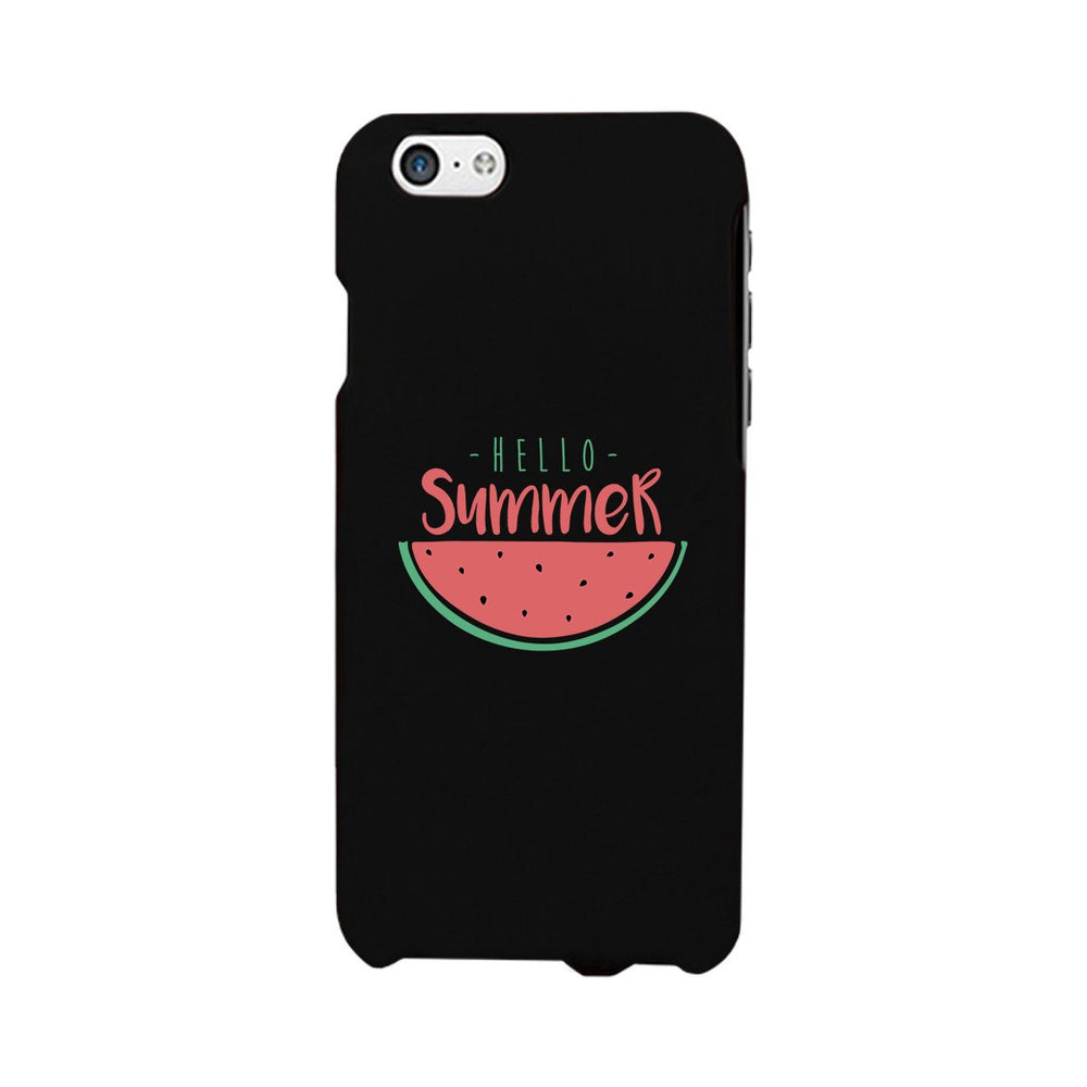 Hello Summer Watermelon Black Phone Case