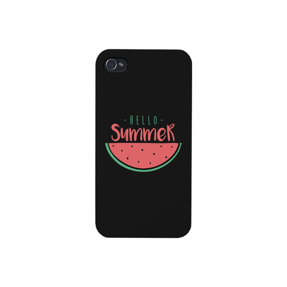 Hello Summer Watermelon Black Phone Case