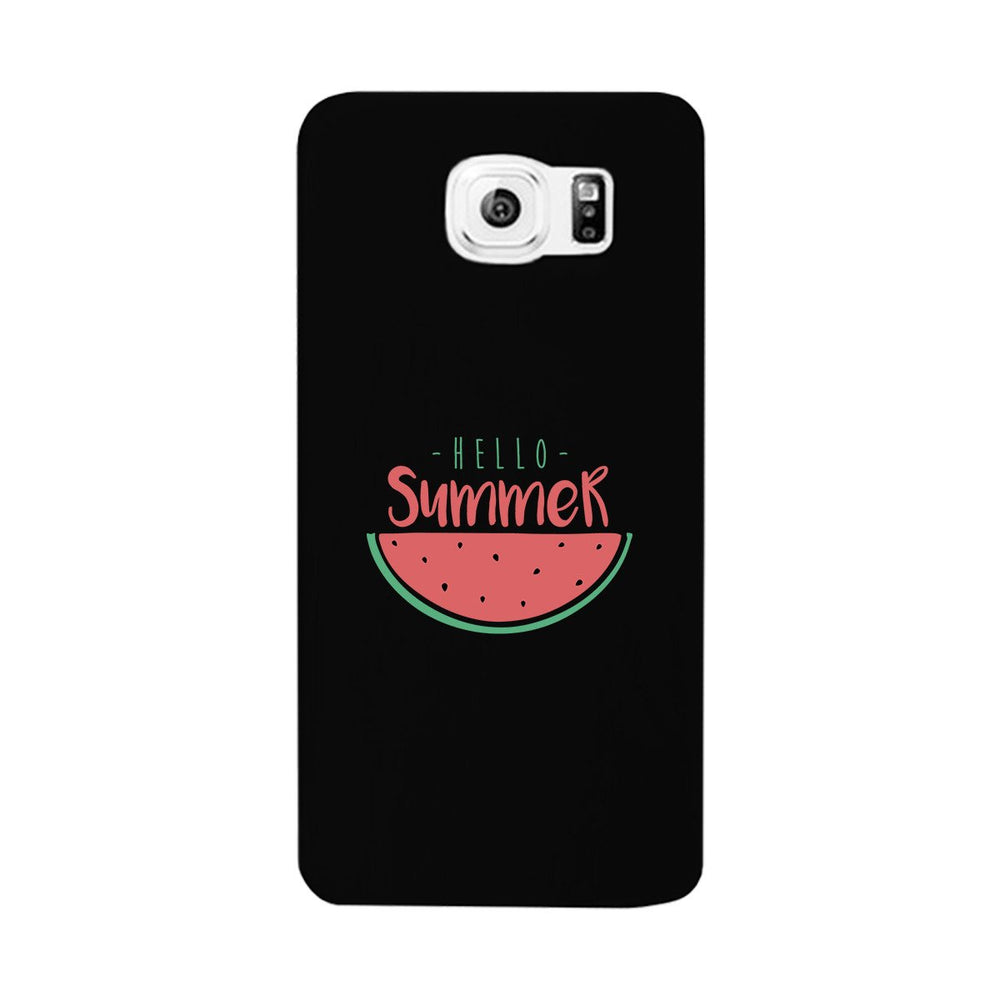 Hello Summer Watermelon Black Phone Case