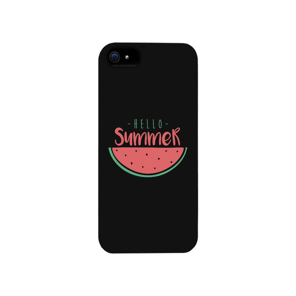 Hello Summer Watermelon Black Phone Case