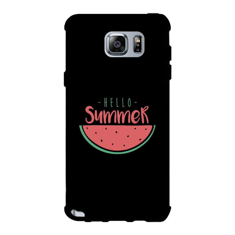 Hello Summer Watermelon Black Phone Case