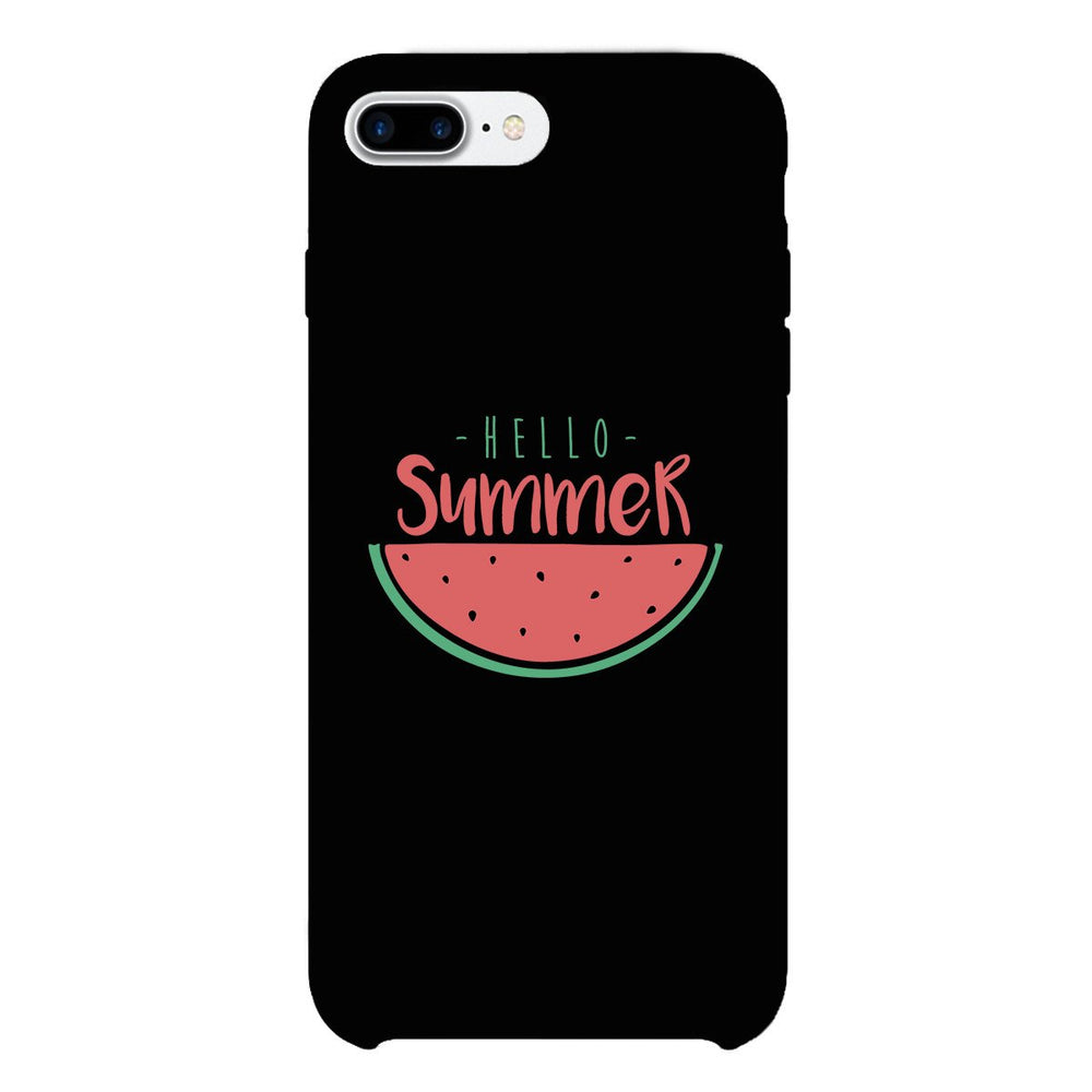 Hello Summer Watermelon Black Phone Case