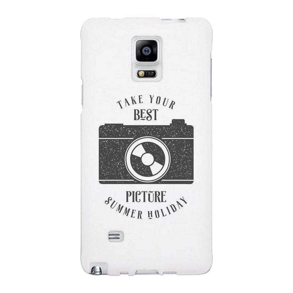 Take Your Best Picture Summer Holiday White Phone Case