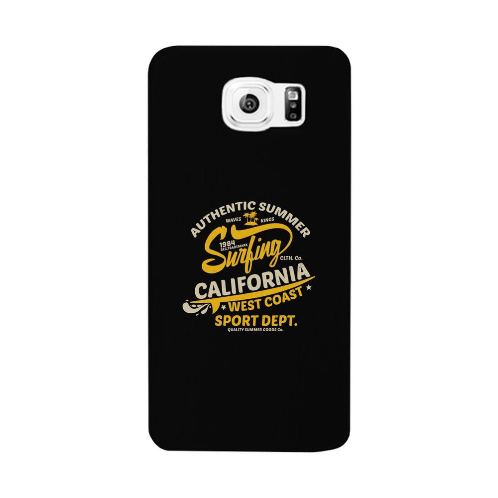 Authentic Summer Surfing California Black Phone Case