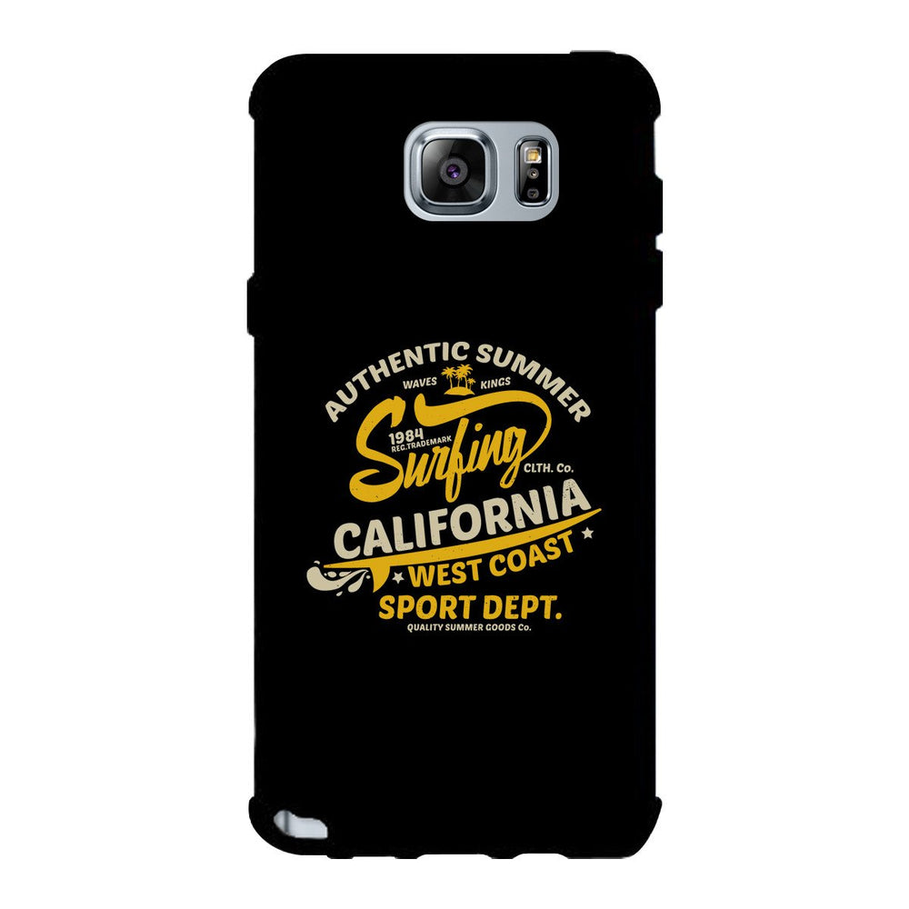 Authentic Summer Surfing California Black Phone Case