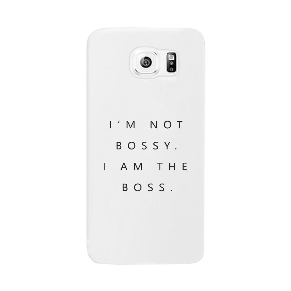 I'm The Boss Phone Case Slim Funny Saying Phone Cover Gift For Her