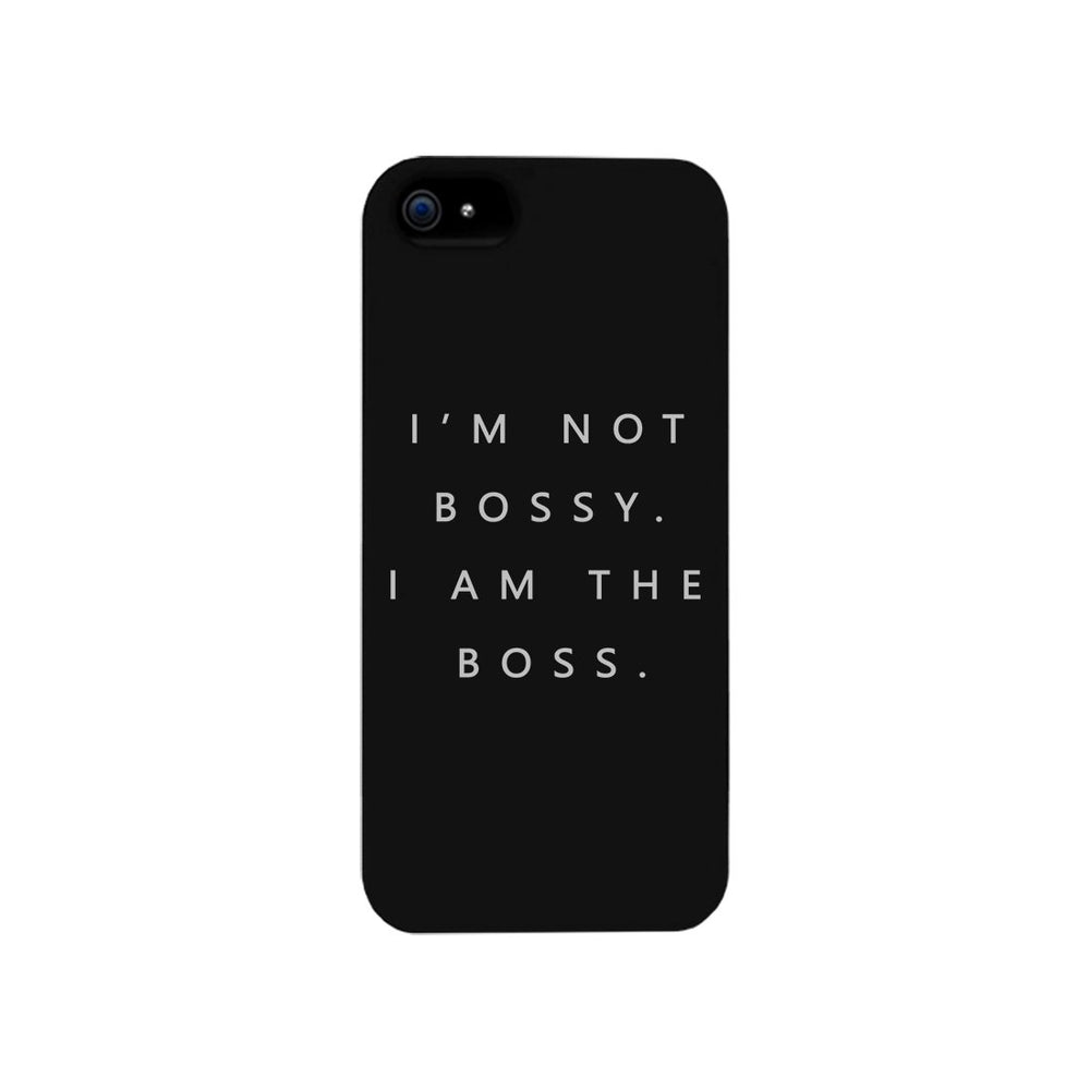 I'm The Boss Phone Case Slim Funny Saying Phone Cover Gift For Her